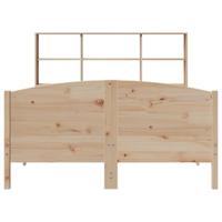 Bed met boekenkast zonder matras massief grenenhout 120x190 cm - thumbnail