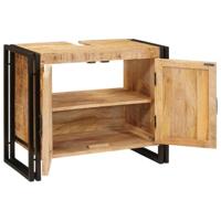 Wastafelonderkast 71 x 33 x 58 cm Massief Mango Hout, Ijzer - thumbnail