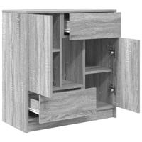 Dressoir met lades en deuren 70,5x34x74,5 cm grijs Sonoma - thumbnail
