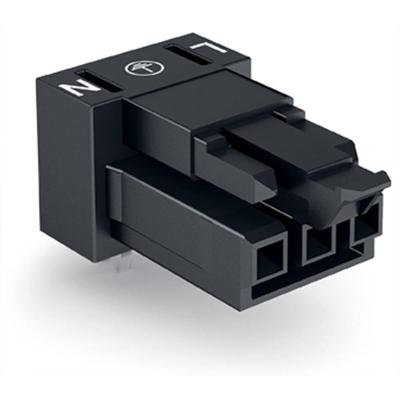 WAGO 890-803/011-000 Netstekker WINSTA MINI Bus, inbouw horizontaal Totaal aantal polen: 3 16 A Zwart 100 stuk(s) WAGO 890-803/011-000 Netstekker WINSTA MINI Bus, inbouw horizontaal Totaal aantal polen: 3 16 A Zwart 100 stuk(s)