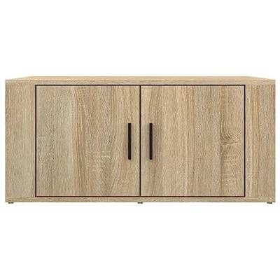 Salontafel 80x50x36 cm bewerkt hout sonoma eikenkleurig