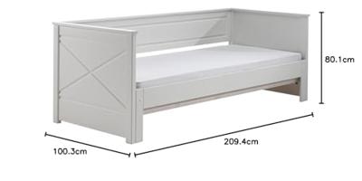 Vipack Pino Kajuitbed Uitschuifbaar Wit