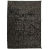 Vloerkleed hoogpolig glanzend 200x280 cm antracietkleurig - thumbnail