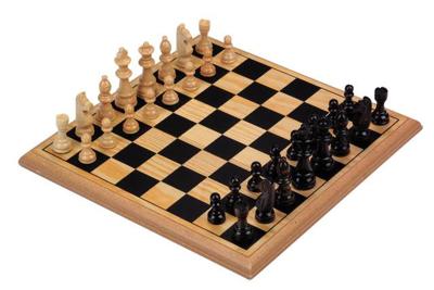 Engelhart Longfield houten schaakbord 30 x 30 cm Engelhart Longfield houten schaakbord 30 x 30 cm
