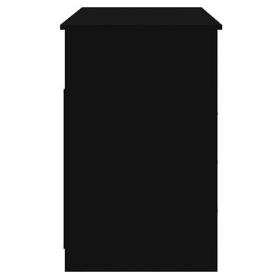 Bureau met lades 102x50x76 cm bewerkt hout zwart