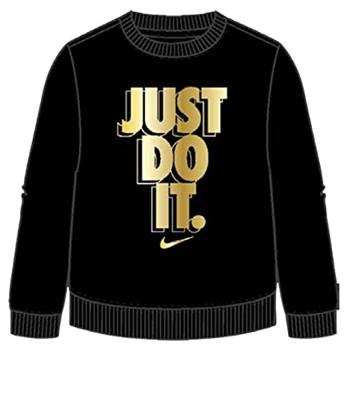 Kindersweater zonder Capuchon Nike Gifting Zwart - Maat: 6-7 jaar