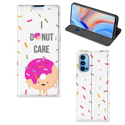OPPO Reno4 Pro 5G | Flip Style Cover | Donut Roze OPPO Reno4 Pro 5G | Flip Style Cover | Donut Roze