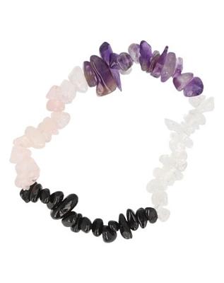 Edelsteen Splitarmband Toermalijn/ Gouden Driehoek