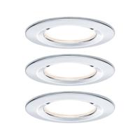 Paulmann Nova Inbouwlamp voor badkamer Set van 3 stuks LED LED 18 W IP44 Chroom (glanzend) - thumbnail