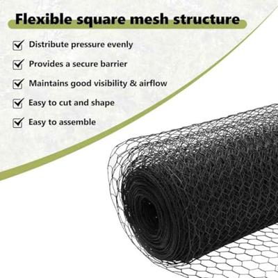 VidaXL Hexagon hek grijs 1,4 x 50 m pvc