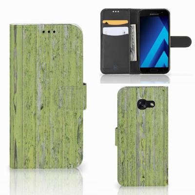 Samsung Galaxy A5 2017 | Book Style Case | Green Wood