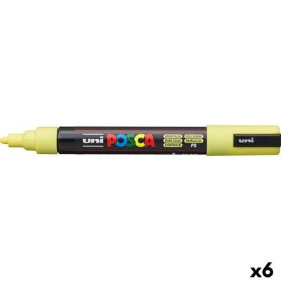 Paintmarker Uni POSCA PC5M medium zonnegl | 6 stuks Paintmarker Uni POSCA PC5M medium zonnegl | 6 stuks