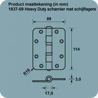 Hd scharnier-sl 114x89x3 tgs - thumbnail