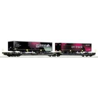 Roco 6600170 H0 dubbeltasje-gelede wagon T3000e van de TX-logistiek TX logistiek - thumbnail