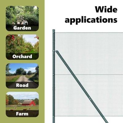 VidaXL Afrasteringspaal groen 10 x 1,4 m (12 x 12 mm gaas)