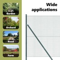 VidaXL Afrasteringspaal groen 10 x 1,2 m (12 x 12 mm gaas) - thumbnail