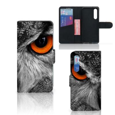 Xiaomi Mi 9 SE | Telefoonhoesje | Met pasjeshouder | Uil