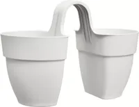 Elho vibia campana flower twin 21 zijdewit - thumbnail