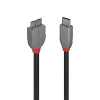 Lindy 36622 USB-kabel 2 m USB 3.2 Gen 1 (3.1 Gen 1) USB C Micro-USB B Zwart - thumbnail