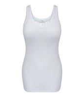 Dames hemd met kant - Angela - Kanten onderhemd - Singlet - 100% katoen - thumbnail