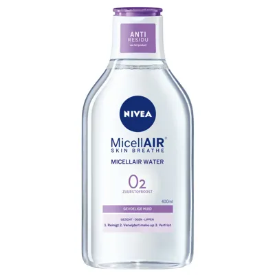 NIVEA MicellAIR skin breathe micellair water gevoelige huid - 400 ml NIVEA MicellAIR skin breathe micellair water gevoelige huid - 400 ml