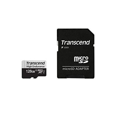 Transcend High Endurance 350V microSDXC-kaart 128 GB Class 10, UHS-I Incl. SD-adapter
