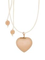 Proud MaMa Zwangerschapsketting Babybel Sofie creme heart rose - thumbnail