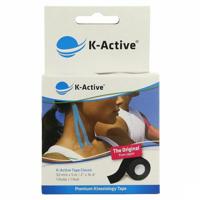 K-Active Tape Black 5,0cmx5m - thumbnail