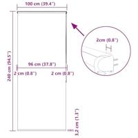 Doucherolgordijn met cassette 100x240 cm stofbreedte 96 cm - thumbnail