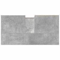 wastafelkast 65x33x60 cm bewerkt hout betongrijs - thumbnail