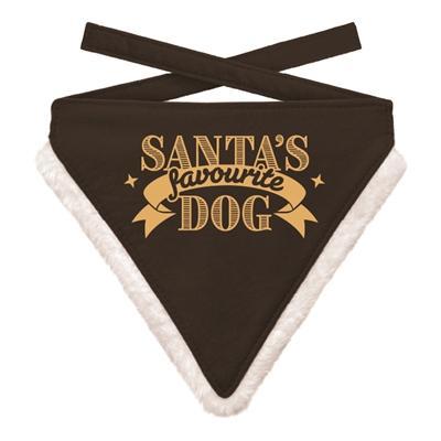 Kerst Bandana Xmas Favourite Dog Black - M