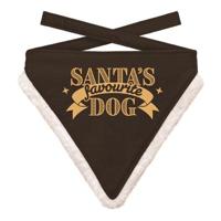Kerst Bandana Xmas Favourite Dog Black - M - thumbnail