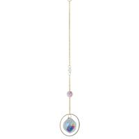 Feng Shui Regenboog Hanger Facet Bol Flower of Life Goudkleurig (31 - thumbnail