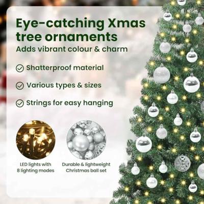 VidaXL Kerstboom met 150 led met standaard groen 120 cm pvc