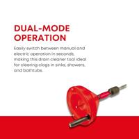 Rothenberger Handbuisreinigingsmachine | spiraallengte 4,5 m | spiraal-d. 6 mm | 1 stuk - 72090 72090 - thumbnail