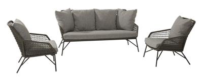 4SO Babilonia loungebank 2.5-zits mid grey 4SO Babilonia loungebank 2.5-zits mid grey