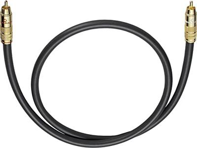 Cinch Audio Aansluitkabel [1x Cinch-stekker - 1x Cinch-stekker] 2.00 m Antraciet Vergulde steekcontacten Oehlbach NF 214 SUB