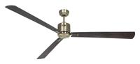 CasaFan ECO NEO III 180-4 MA-NB/KI WiFi Flügel Nussbaum/Kirsche Plafondventilator 28 W (Ø x h) 180 cm x 360 mm Antiek-messing Met afstandsbediening, Timer, Met - thumbnail