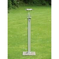 Brilliant RVS staande lampYork met sensor - 44799/82 - thumbnail