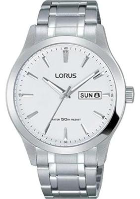 Lorus RXN25DX5 Horloge staal zilverkleurig-wit 40 mm