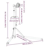 Fietsreparatiestandaard inklapbaar 92-152 cm staal rood - thumbnail