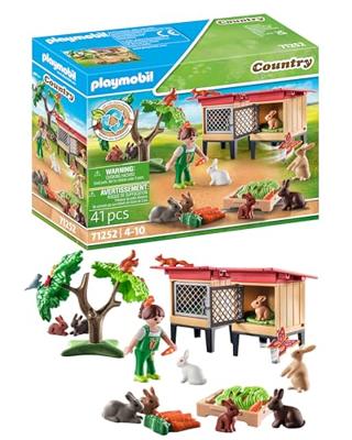 Playmobil - 71252 - land de boerderij - kind met behuizing en konijnen Playmobil - 71252 - land de boerderij - kind met behuizing en konijnen