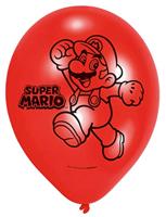 Super Mario ballonnen, 6st. - thumbnail
