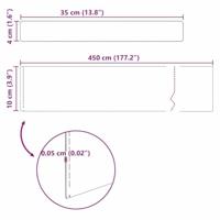 Tuin Grasperkafwerking Roestig 450 x 10 cm Cortenstaal - thumbnail