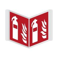 Brandblusser panorama bord - Brandblusser panorama, 400 x 200 mm - thumbnail