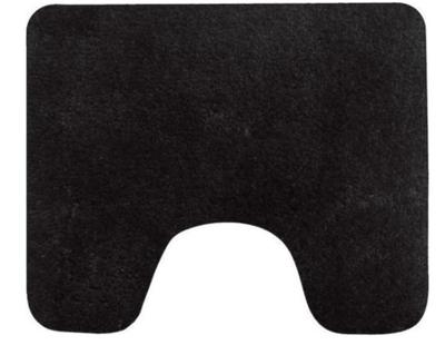 Toiletmat Zwart Caen 60X50cm Toiletmat Zwart Caen 60X50cm