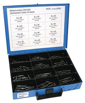 Dresselhaus tapeind sort.stud screws din 939 stud bolts
