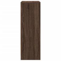 Dressoir met LED 77x34x100 cm bewerkt hout bruin eikenkleur - thumbnail