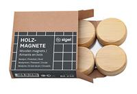Sigel SI-BA210 Magneten Rond Hout 4stuk - thumbnail