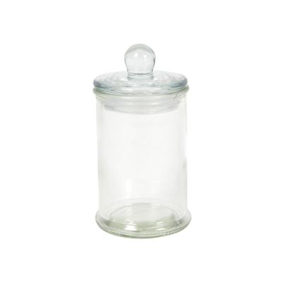 Voorraadpot glas knop Ø6x11cm